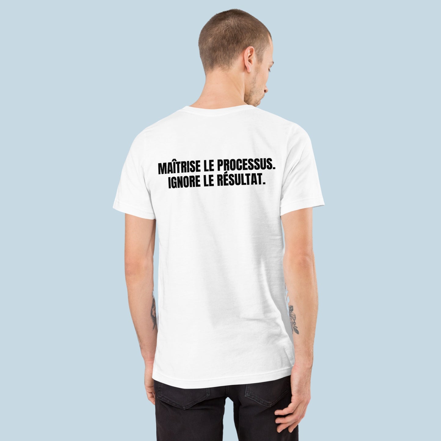 T-shirt phrase Dos (Blanc)