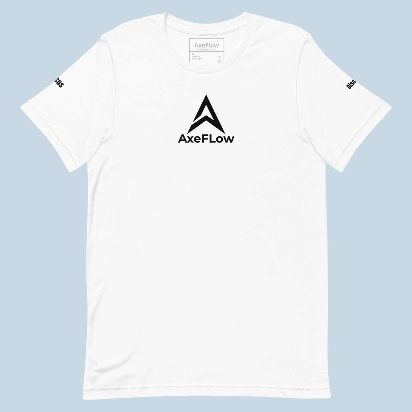 T-shirt AxeFlow ( mots sur les manches ) Blanc