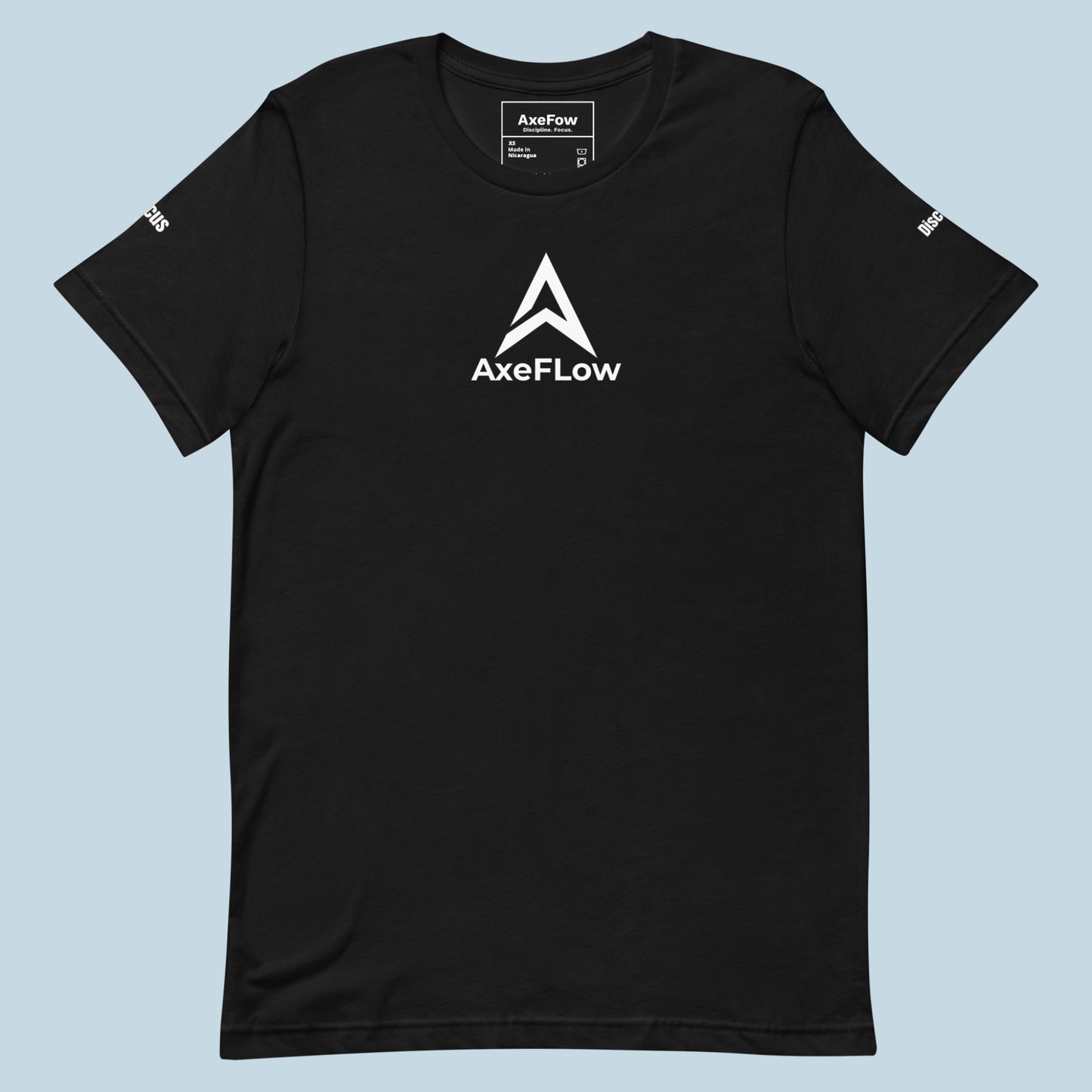 T-shirt AxeFlow ( mots sur les manches ) Noir