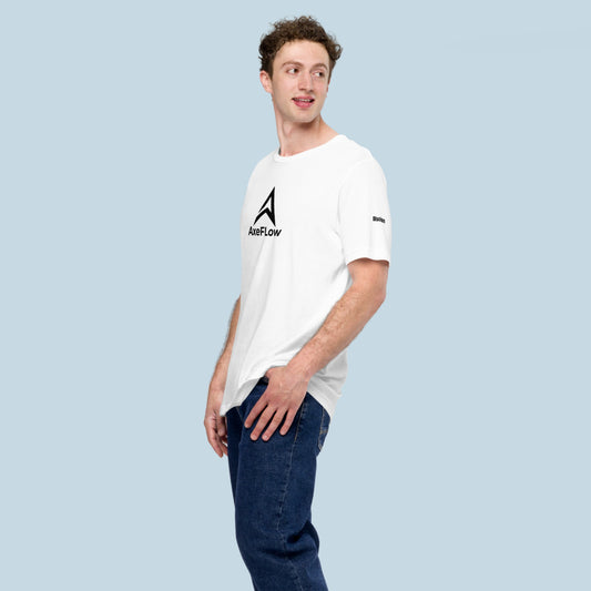 T-shirt AxeFlow ( mots sur les manches  ) Blanc