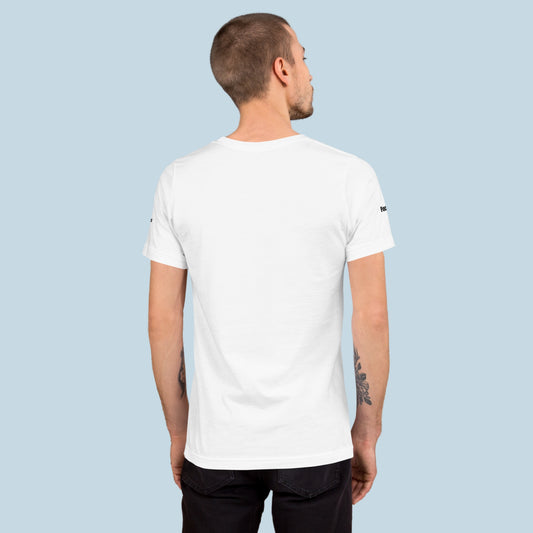 T-shirt AxeFlow ( mots sur les manches  ) Blanc