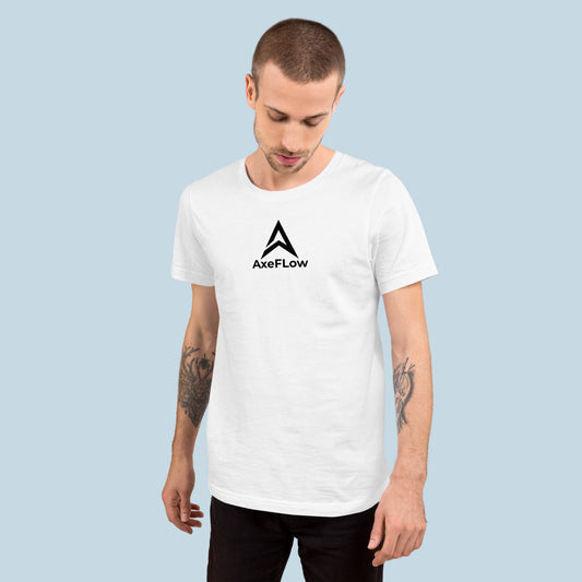 T-shirt AxeFlo ( logo poitrine ) Blanc