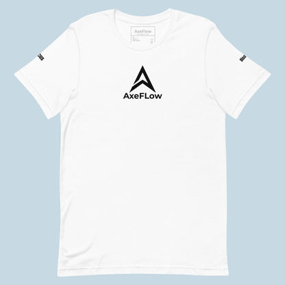 T-shirt AxeFlow ( mots sur les manches  ) Blanc