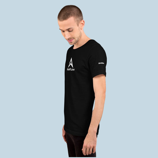 T-shirt AxeFlow ( mots sur les manches  ) Noir