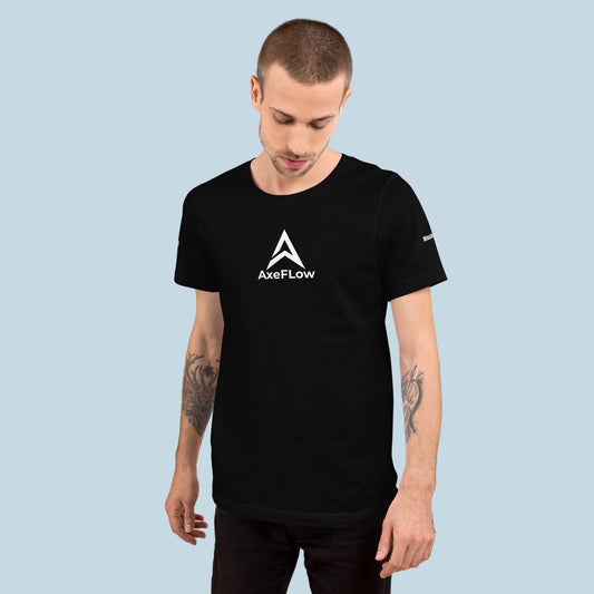 T-shirt AxeFlow ( mots sur les manches  ) Noir